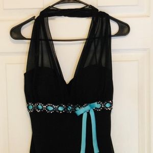 Betsy and Adam Cocktail Dress SZ 8 Black LBD